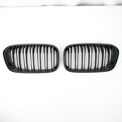 MC MAX CARBON echt Dry Carbon Kühlergrill Grille Nieren für BMW F20 F21 M140i M135i