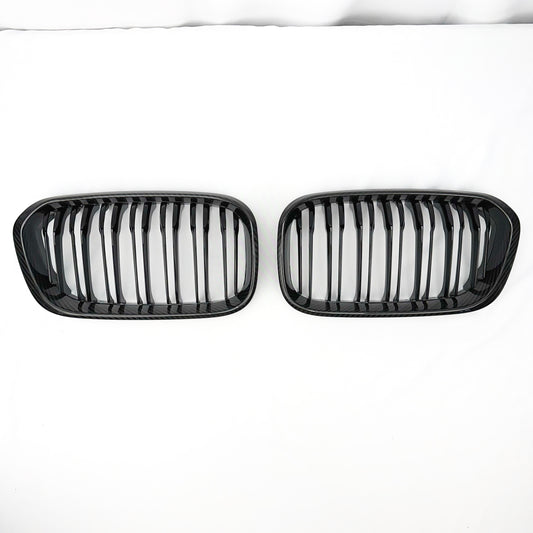 MC MAX CARBON echt Dry Carbon Kühlergrill Grille Nieren für BMW F20 F21 M140i M135i