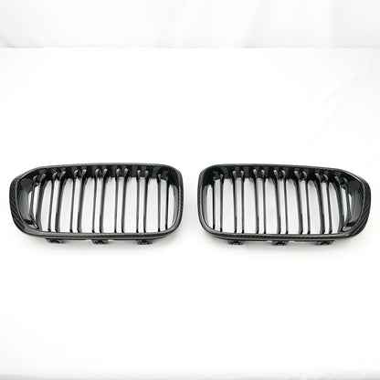 MC MAX CARBON echt Dry Carbon Kühlergrill Grille Nieren für BMW F20 F21 M140i M135i