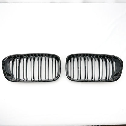 MC MAX CARBON echt Dry Carbon Kühlergrill Grille Nieren für BMW F20 F21 M140i M135i