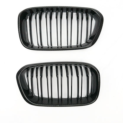 MC MAX CARBON echt Dry Carbon Kühlergrill Grille Nieren für BMW F20 F21 M140i M135i