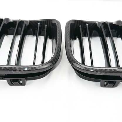 MC MAX CARBON echt Dry Carbon Kühlergrill Grille Nieren für BMW F20 F21 M140i M135i