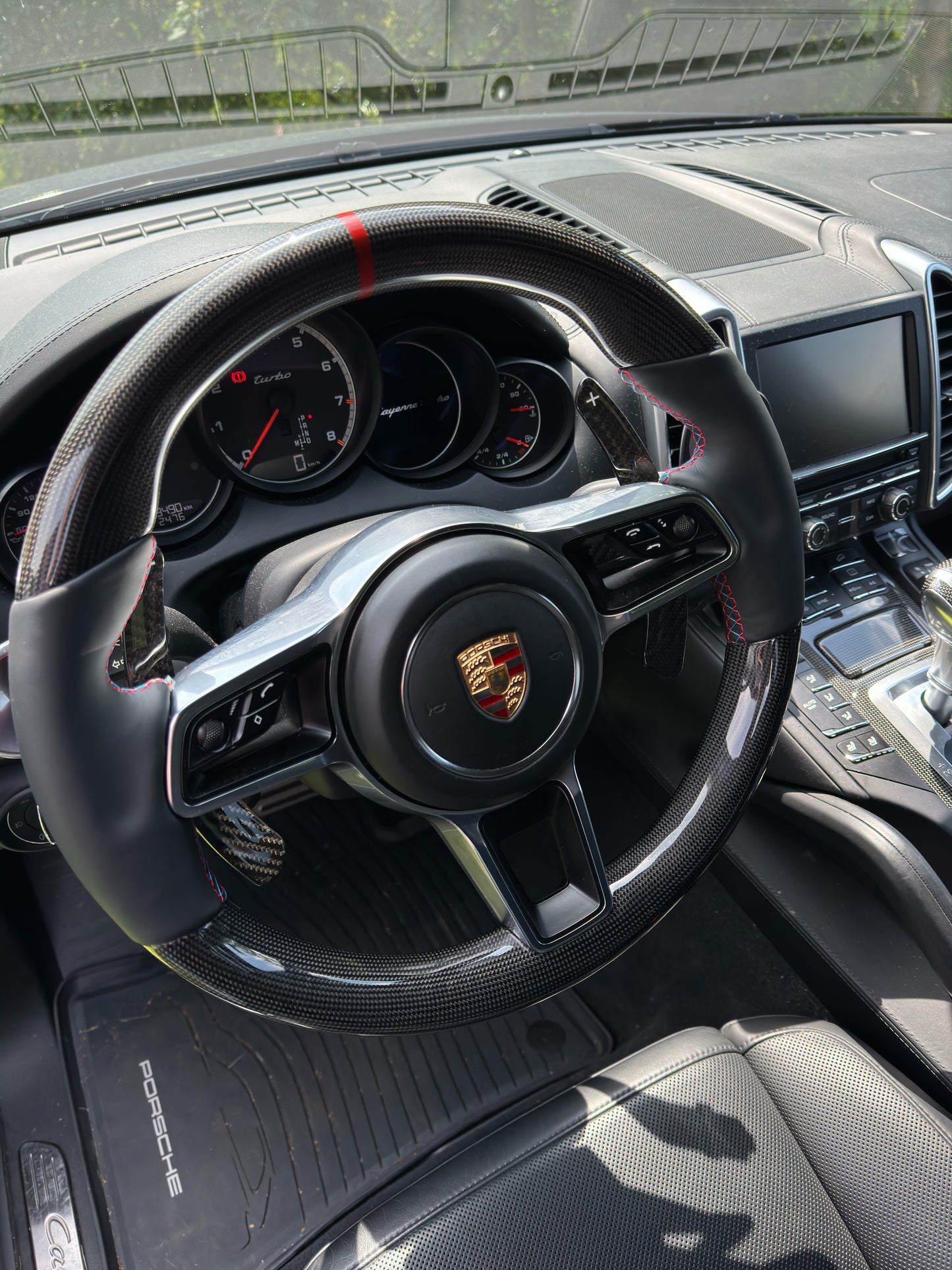 MAX CARBON Performance Carbon Lenkrad Ersatz für Porsche Cayenne Macan 911 Cayman Boxster Panamera