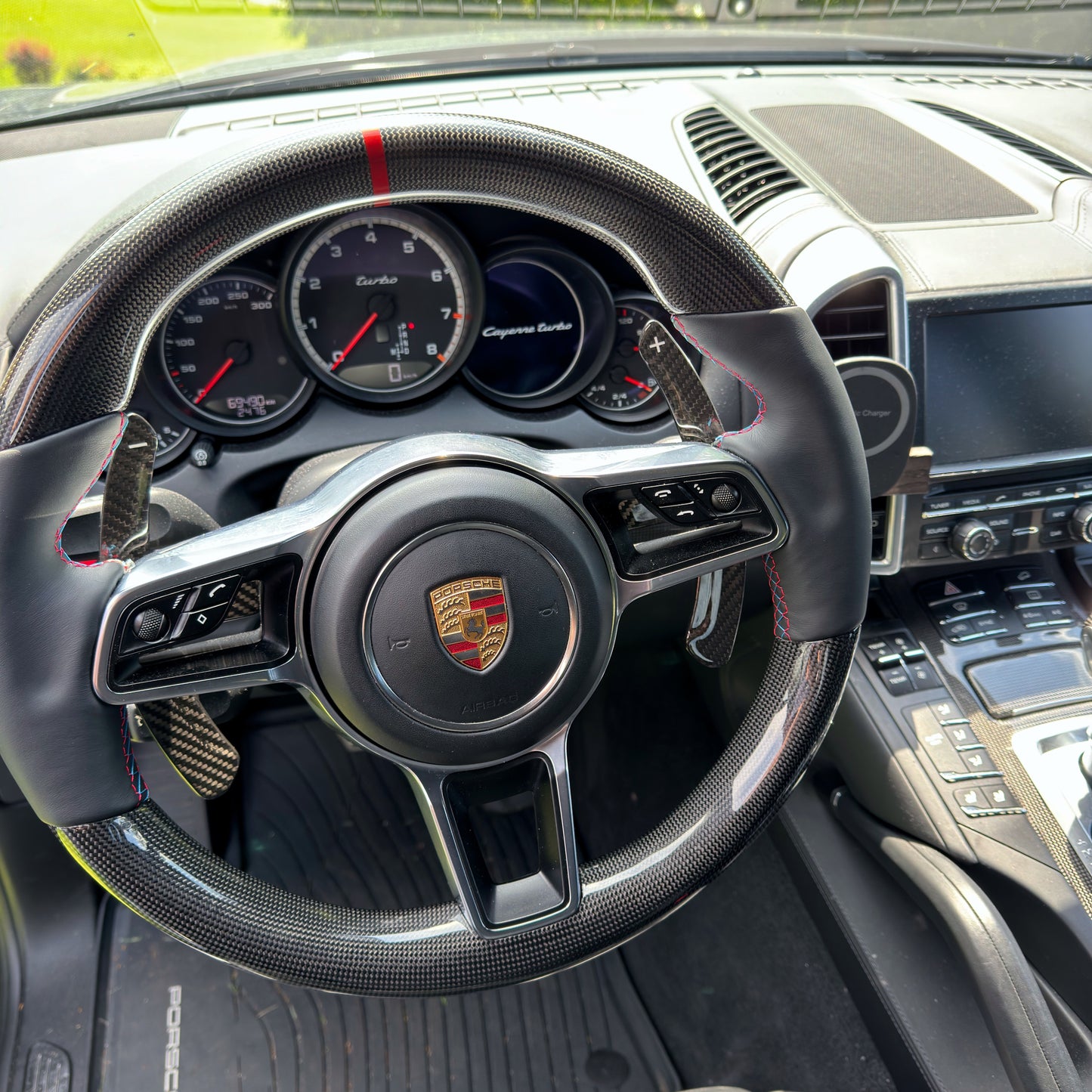 MAX CARBON Performance Carbon Lenkrad Ersatz für Porsche Cayenne Macan 911 Cayman Boxster Panamera