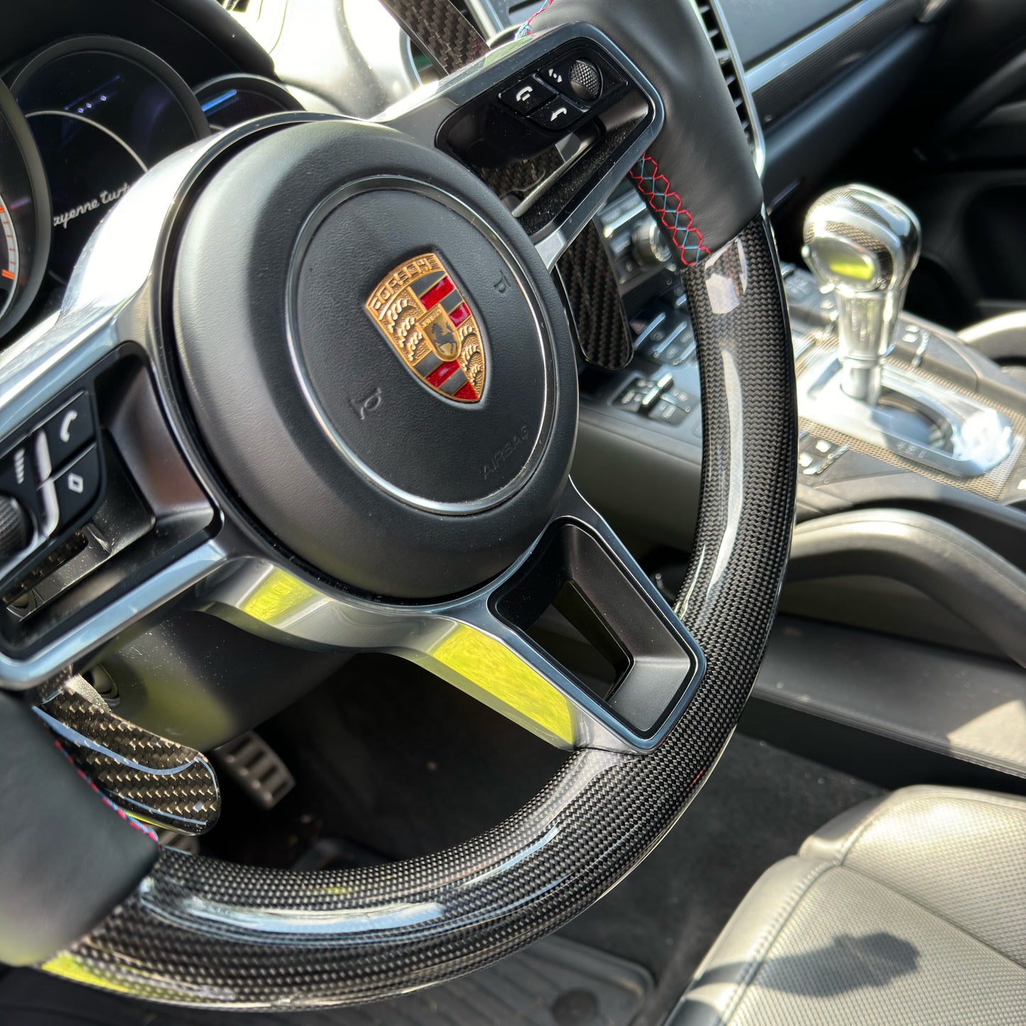 MAX CARBON Performance Carbon Lenkrad Ersatz für Porsche Cayenne Macan 911 Cayman Boxster Panamera