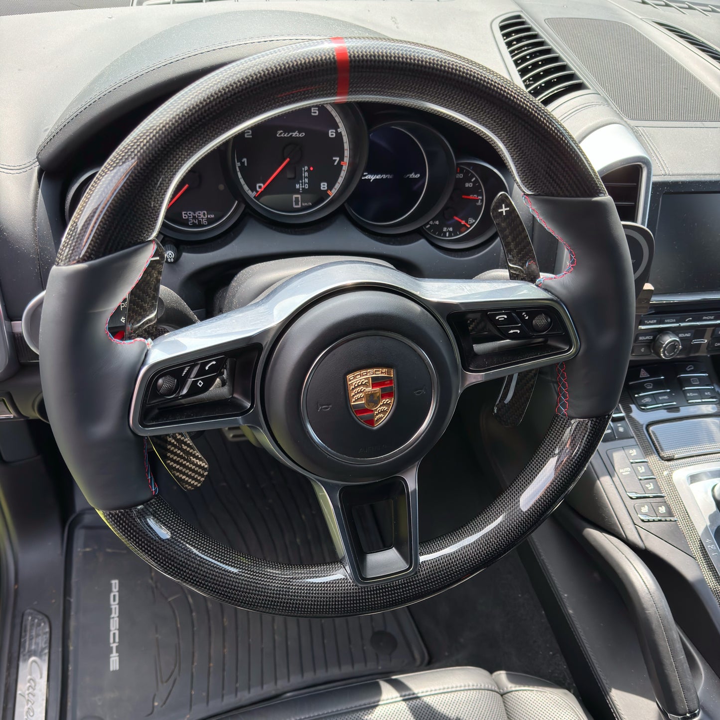 MAX CARBON Performance Carbon Lenkrad Ersatz für Porsche Cayenne Macan 911 Cayman Boxster Panamera