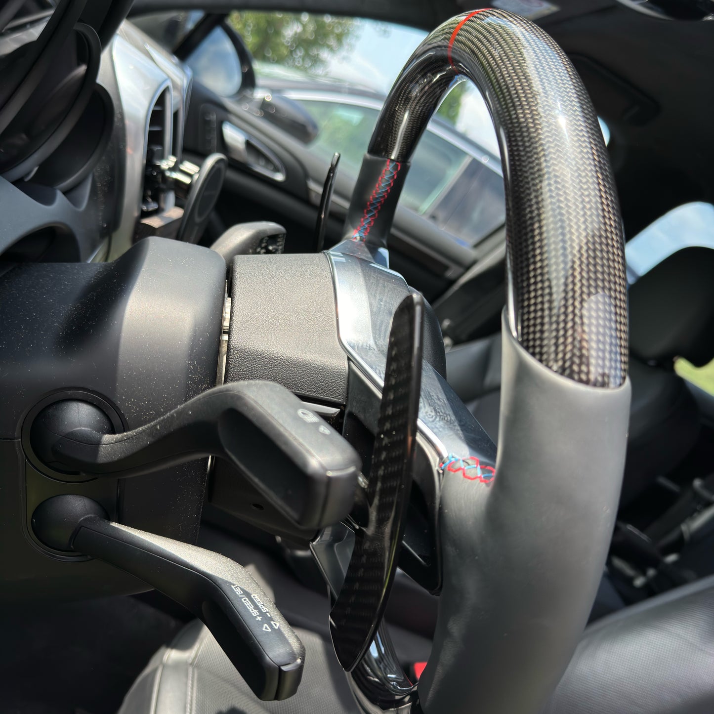 MAX CARBON Performance Carbon Lenkrad Ersatz für Porsche Cayenne Macan 911 Cayman Boxster Panamera