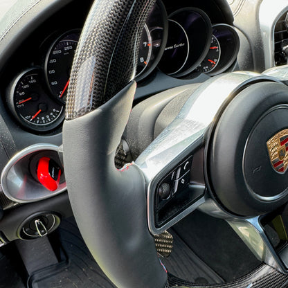 MAX CARBON Performance Carbon Lenkrad Ersatz für Porsche Cayenne Macan 911 Cayman Boxster Panamera
