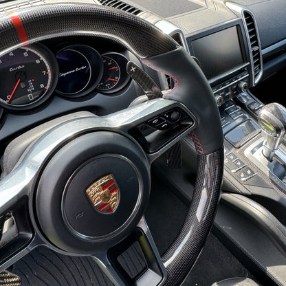MAX CARBON Performance Carbon Lenkrad Ersatz für Porsche Cayenne Macan 911 Cayman Boxster Panamera