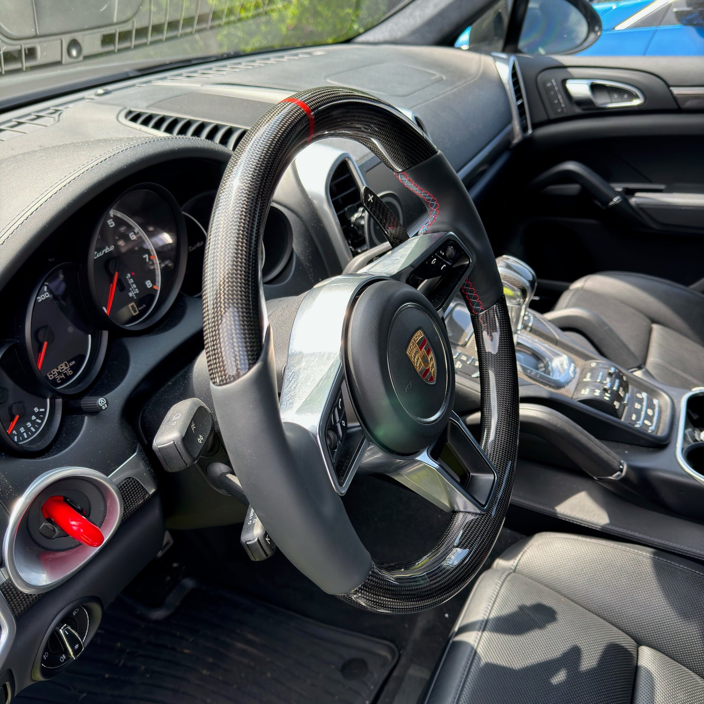 MAX CARBON Performance Carbon Lenkrad Ersatz für Porsche Cayenne Macan 911 Cayman Boxster Panamera