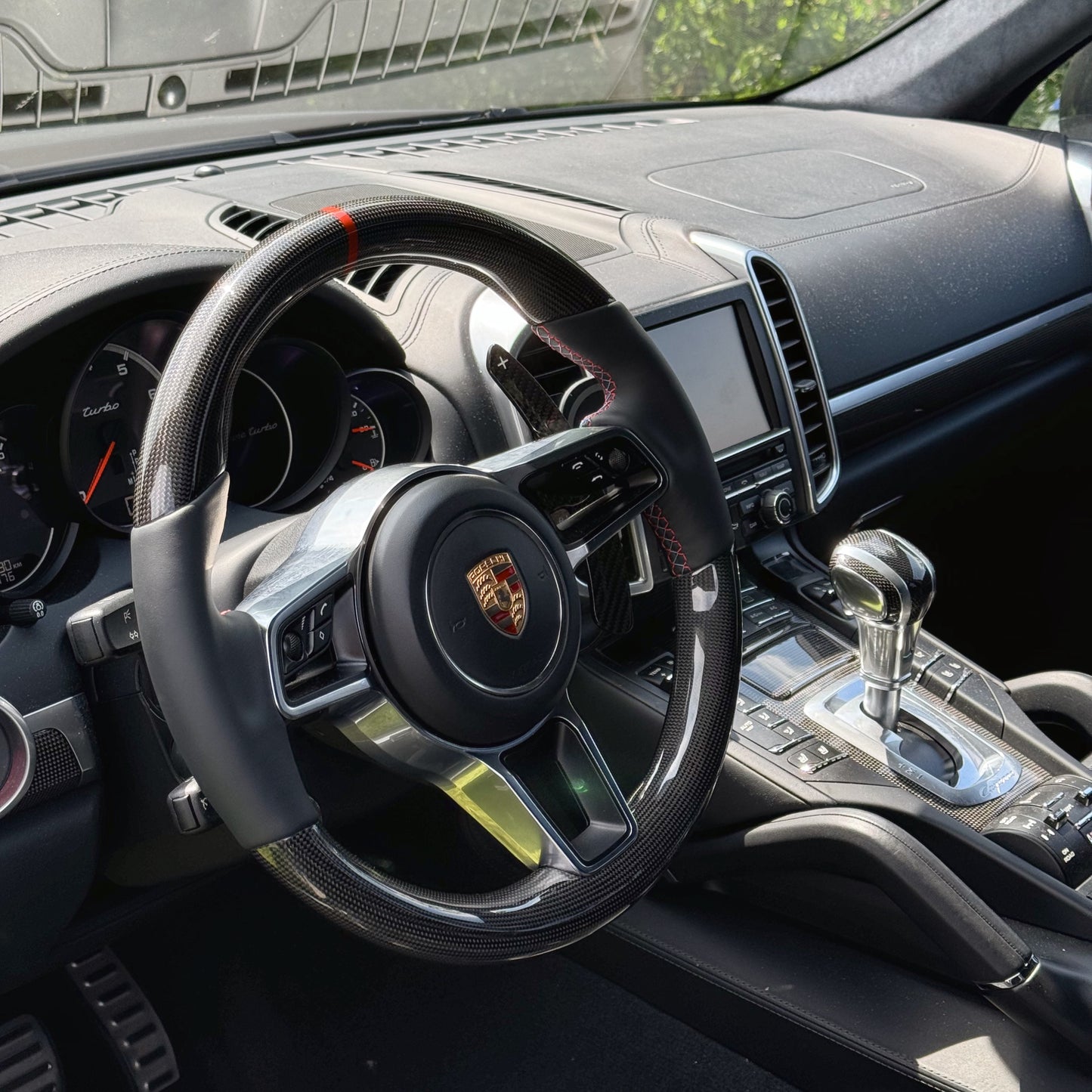 MAX CARBON Performance Carbon Lenkrad Ersatz für Porsche Cayenne Macan 911 Cayman Boxster Panamera