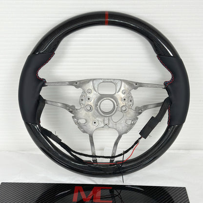 MAX CARBON Performance Carbon Lenkrad Ersatz für Porsche Cayenne Macan 911 Cayman Boxster Panamera