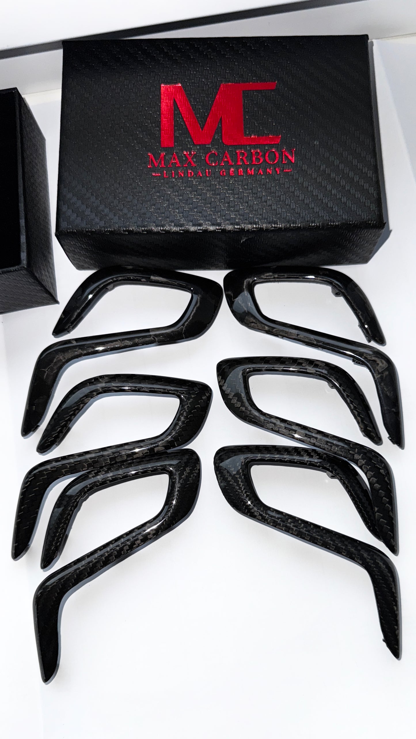 MAX CARBON DRY CARBON Performance Ersatz Gangwahlschalterblenden passend für BMW M5 F90 X3M F97 X4M F98