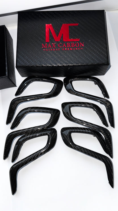 MAX CARBON DRY CARBON Performance Ersatz Gangwahlschalterblenden passend für BMW M5 F90 X3M F97 X4M F98