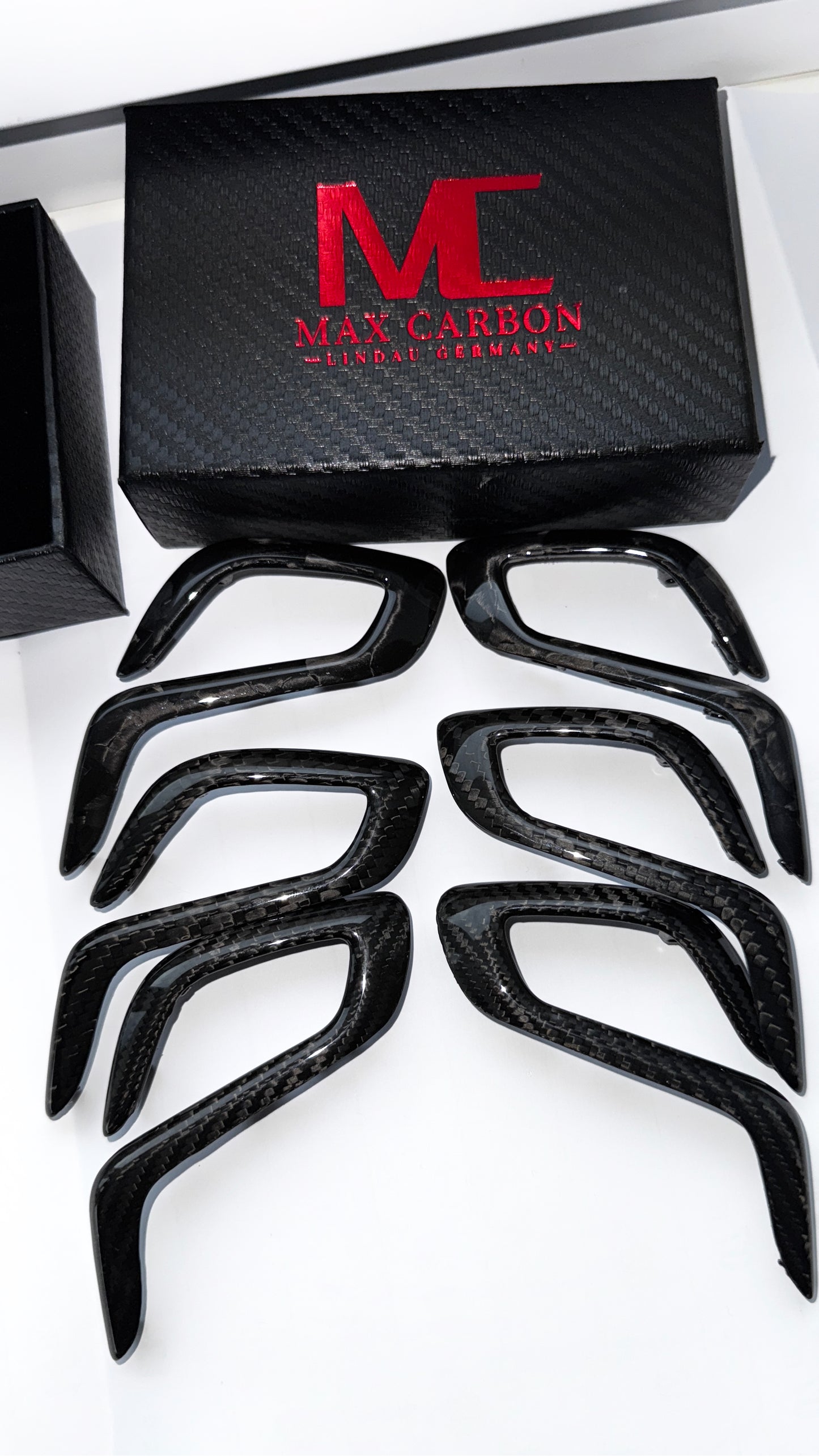 MAX CARBON DRY CARBON Performance Ersatz Gangwahlschalterblenden passend für BMW M5 F90 X3M F97 X4M F98