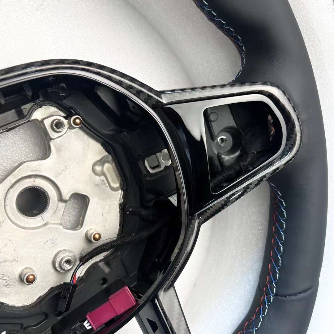 MAX CARBON Dry Carbon Prepreg Lenkrad Spange Ersatz für BMW M2 G87 LCI M3 G80 G81 LCI M4 G82 G83 LCI