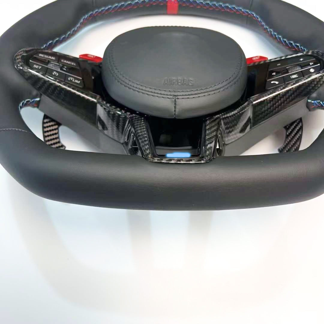 MAX CARBON Dry Carbon Prepreg Lenkrad Spange Ersatz für BMW M2 G87 LCI M3 G80 G81 LCI M4 G82 G83 LCI