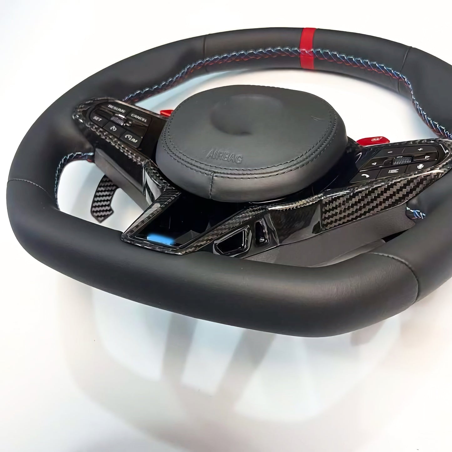 MAX CARBON Dry Carbon Prepreg Lenkrad Spange Ersatz für BMW M2 G87 LCI M3 G80 G81 LCI M4 G82 G83 LCI