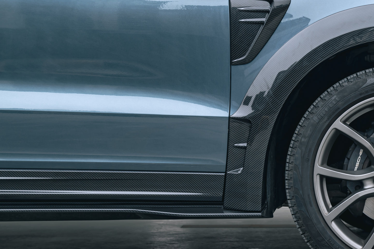 MAX CARBON DRY Carbon Door Insert Sill for Porsche Cayenne 9YA
