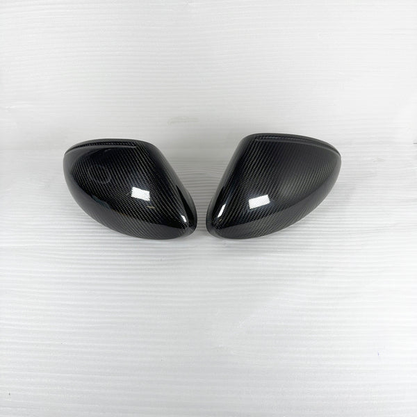 MAX CARBON Performance real dry carbon replacement mirror caps for Porsche 718 982 Boxster Cayman