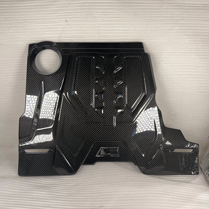 MAX CARBON Performance Trockencarbon Motorabdeckung Motorraum Ersatz für BMW M5 F90 M8 F91 F92 F93