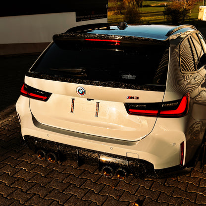 MAX CARBON Dry Carbon Heckspoiler Spoiler Lippe Mitte für BMW M3 G81 Touring G21 M340i SQ Style