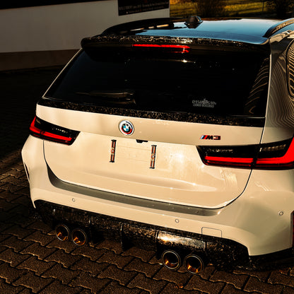 MAX CARBON Dry Carbon Heckspoiler Spoiler Lippe Mitte für BMW M3 G81 Touring G21 M340i SQ Style