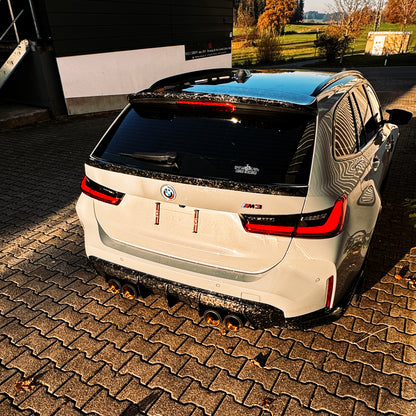 MAX CARBON Dry Carbon Heckspoiler Spoiler Lippe Mitte für BMW M3 G81 Touring G21 M340i SQ Style