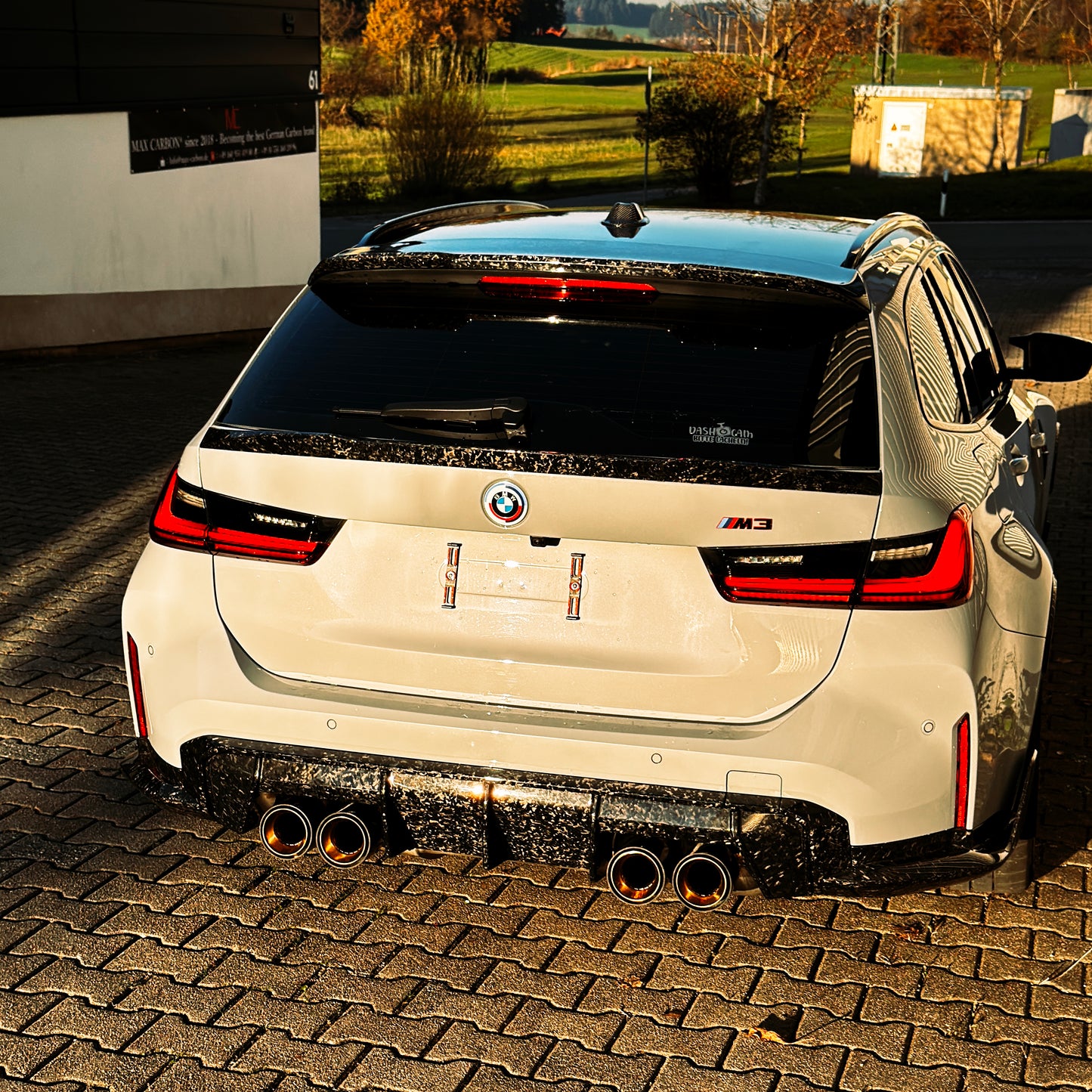 MAX CARBON Dry Carbon Heckspoiler Spoiler Lippe Mitte für BMW M3 G81 Touring G21 M340i SQ Style