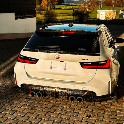 MAX CARBON Dry Carbon Heckspoiler Spoiler Lippe Mitte für BMW M3 G81 Touring G21 M340i SQ Style