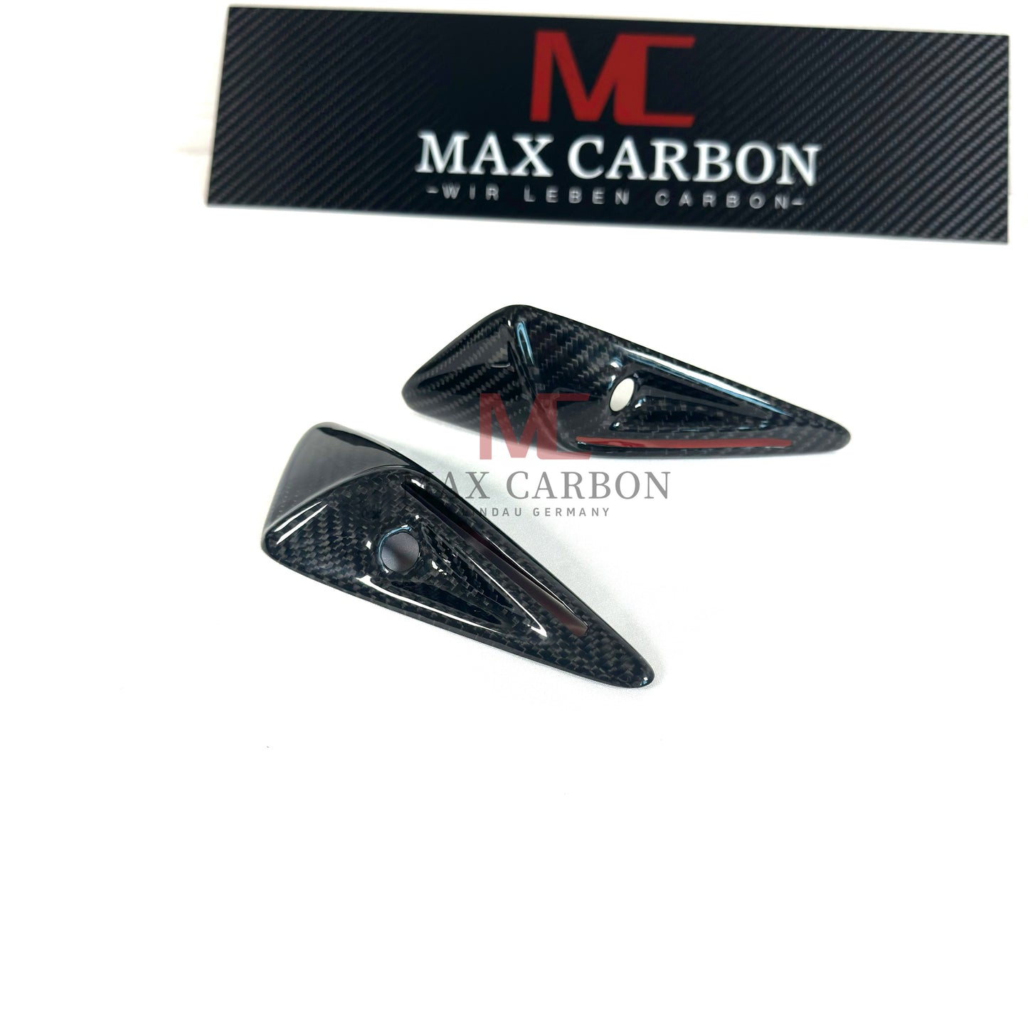 Cadres latéraux de caméra MC MAX CARBON Performance dans un ensemble pour TESLA MODEL 3 MODEL Y 