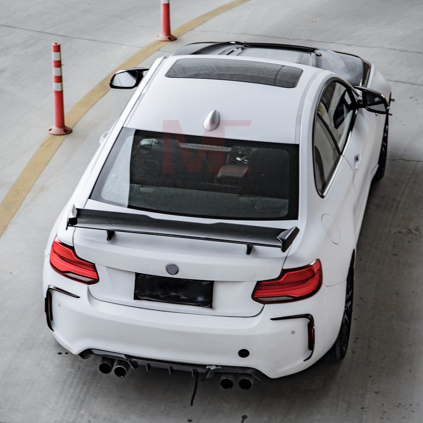 MAX CARBON Performance Dry Carbon Prepreg Heckflügel Heckspoiler passt für BMW M2 F87 M3 F80 M4 F82