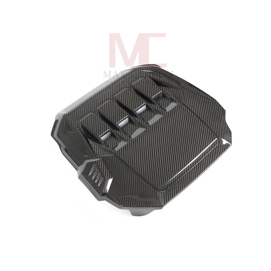 MAX CARBON Performance Trockencarbon Motorabdeckung Motorraum Ersatz für VW Golf8 GTI MK8