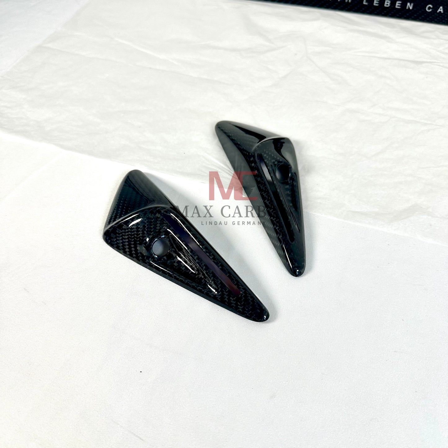 Cadres latéraux de caméra MC MAX CARBON Performance dans un ensemble pour TESLA MODEL 3 MODEL Y 