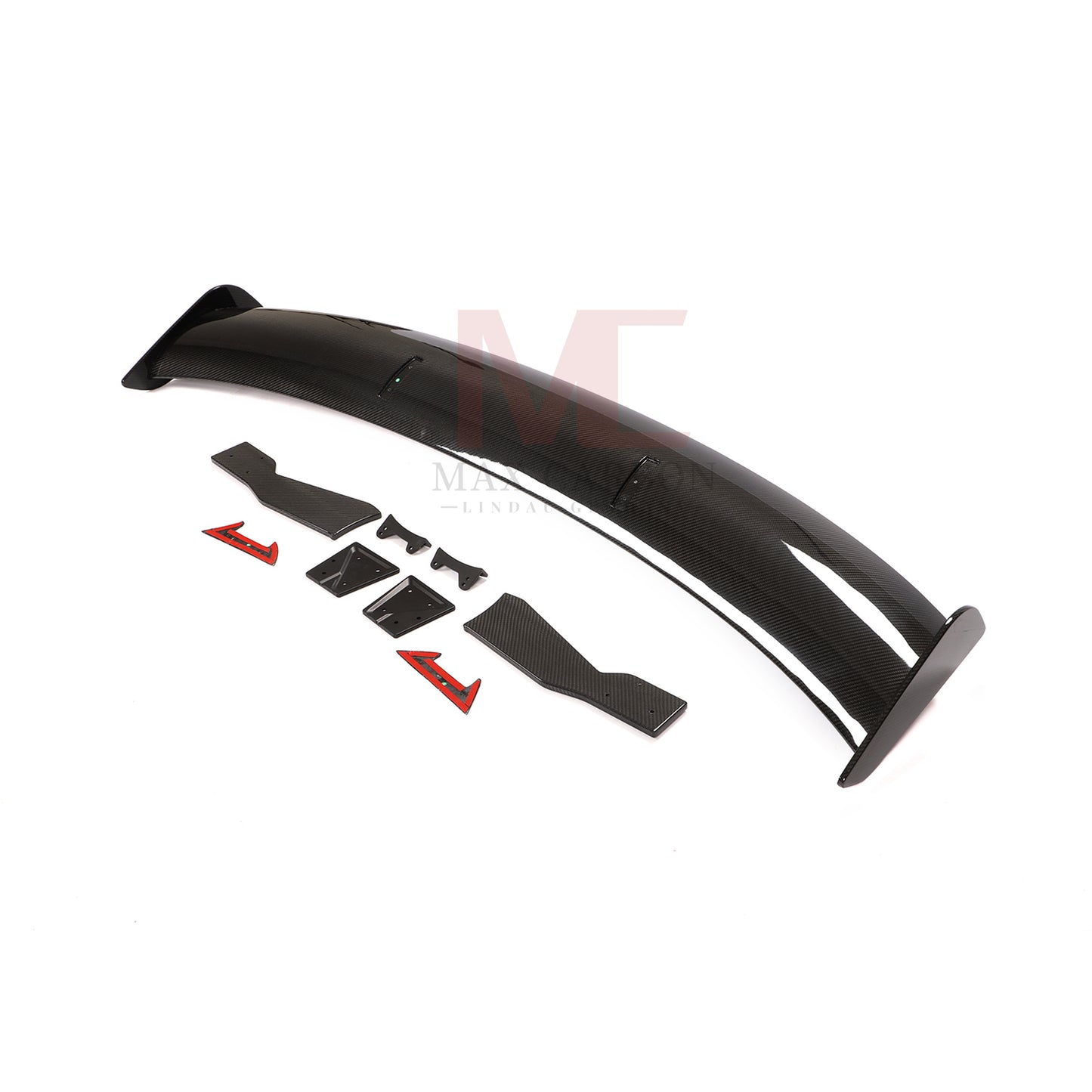 MAX CARBON Dry Carbon Rear Spoiler Rear Wing Flowed Through for McLaren 570s 