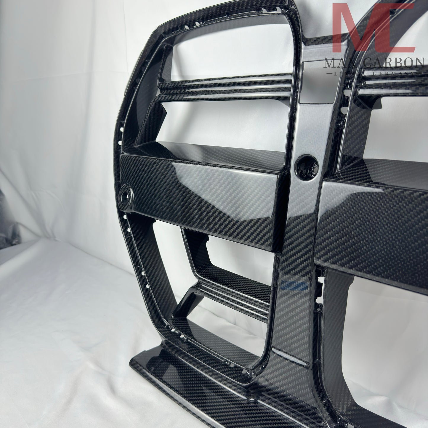 MAX CARBON Premium Dry Carbon Front Kühlergrill Nieren Gitter für BMW M3 M4 G80 G81 G82 G83 CSL