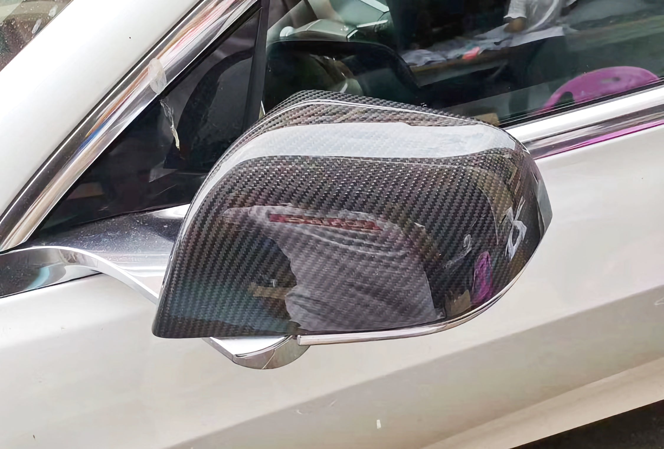 MAX CARBON Performance Aufsatz Spiegelkappen Mirror Cover für Tesla Model 3