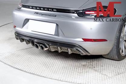 MAX CARBON DRY Carbon Heckdiffusor Ersatz Diffusor passend für Porsche 718 982 Cayman Boxster