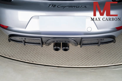 Diffuseur de remplacement pour diffuseur arrière en carbone MAX CARBON DRY adapté à Porsche 718 982 Cayman Boxster 