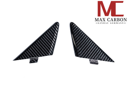 MAX CARBON Dry Carbon Performance Fenster Ecke A Säule Ersatz für Porsche 911  991 981 982 Cayman Boxster