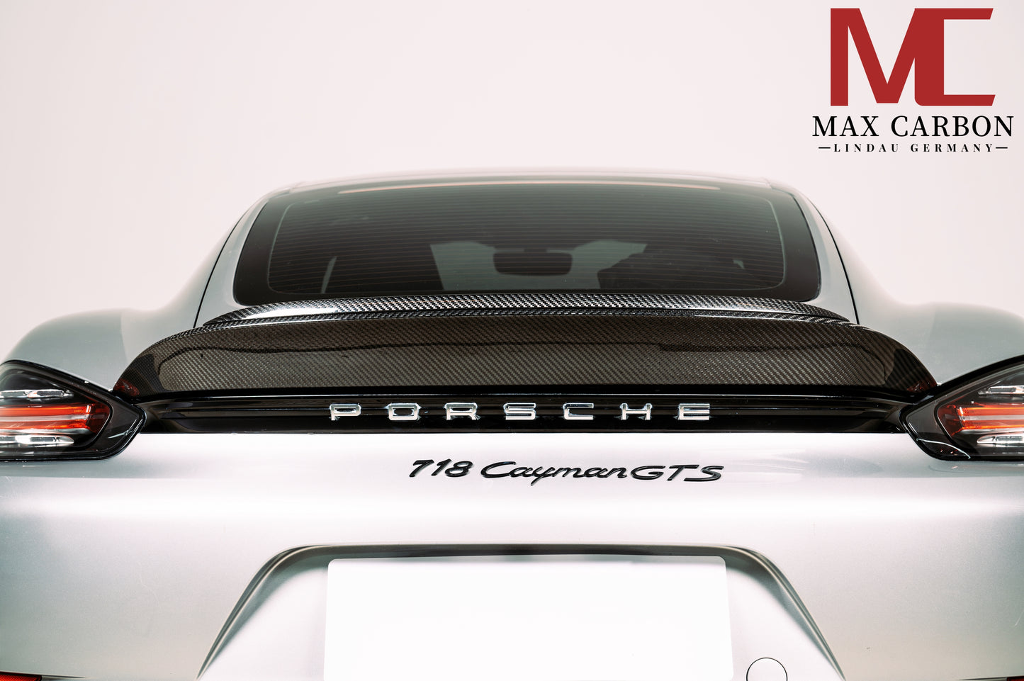 MAX CARBON DRY Carbon Spoiler Heckspoiler passend für Porsche 718 982 Cayman Boxster