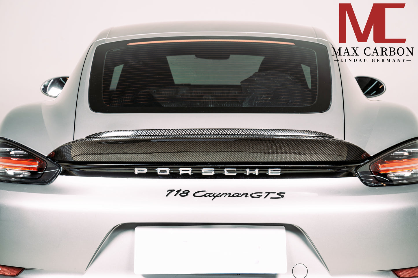 MAX CARBON DRY Carbon Spoiler Heckspoiler passend für Porsche 718 982 Cayman Boxster