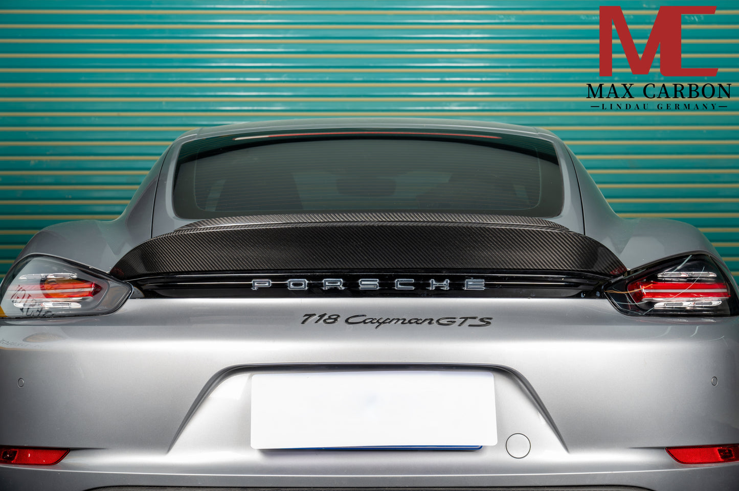 MAX CARBON DRY Carbon Spoiler Heckspoiler passend für Porsche 718 982 Cayman Boxster