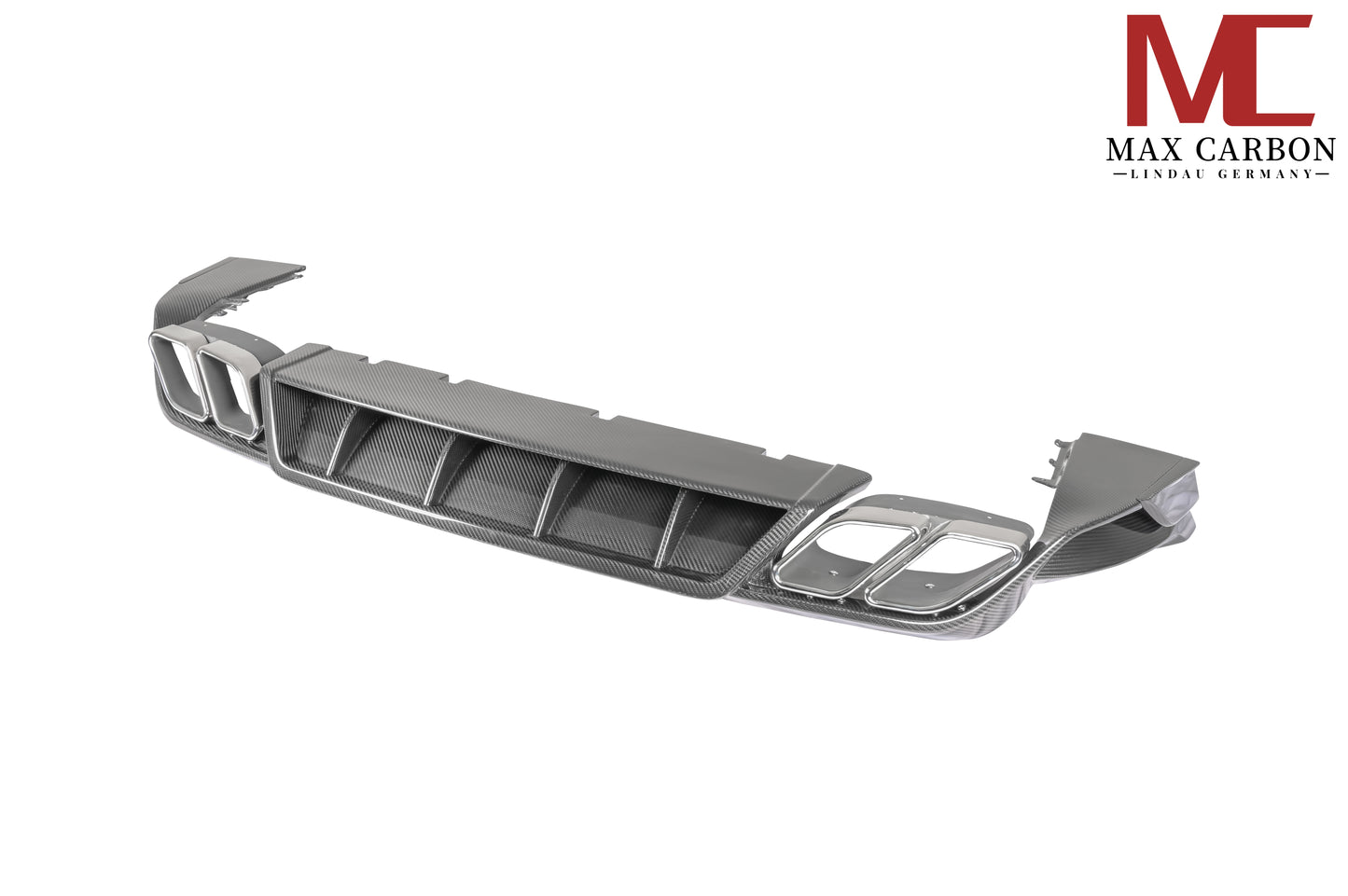 Diffuseur arrière MAX CARBON DRY carbone pour Porsche Cayenne 9YA 9Y0 SUV Coupé