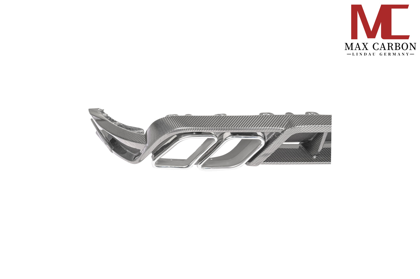 Diffuseur arrière MAX CARBON DRY carbone pour Porsche Cayenne 9YA 9Y0 SUV Coupé