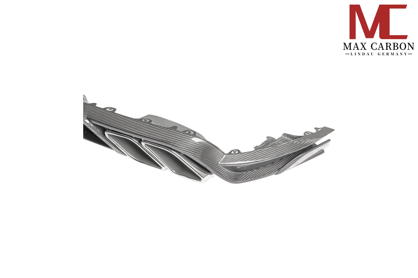 Diffuseur arrière MAX CARBON DRY carbone pour Porsche Cayenne 9YA 9Y0 SUV Coupé