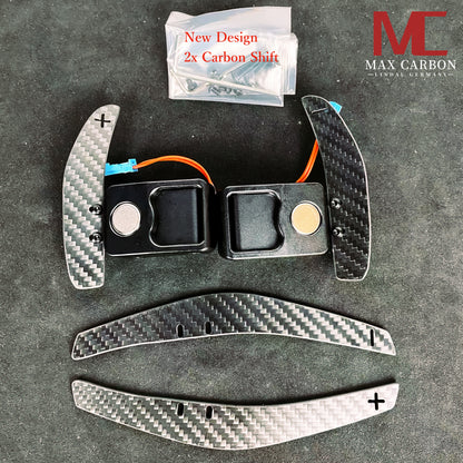 MAX CARBON Clubsport Magnetische Schaltwippen aus dem Rennsport für fast alle BMW UND MINI F- UND G- Serien Modelle inkl. M Fahrzeug