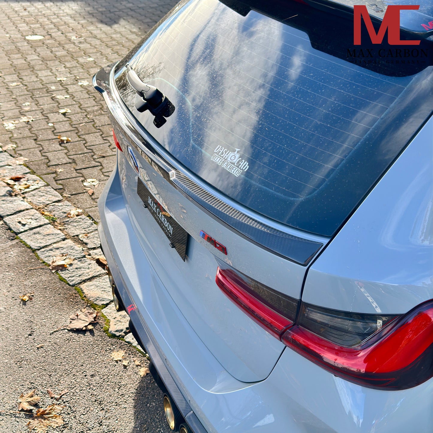 MAX CARBON Dry Carbon Heckspoiler Spoiler Lippe Mitte für BMW M3 G81 Touring G21 M340i SQ Style