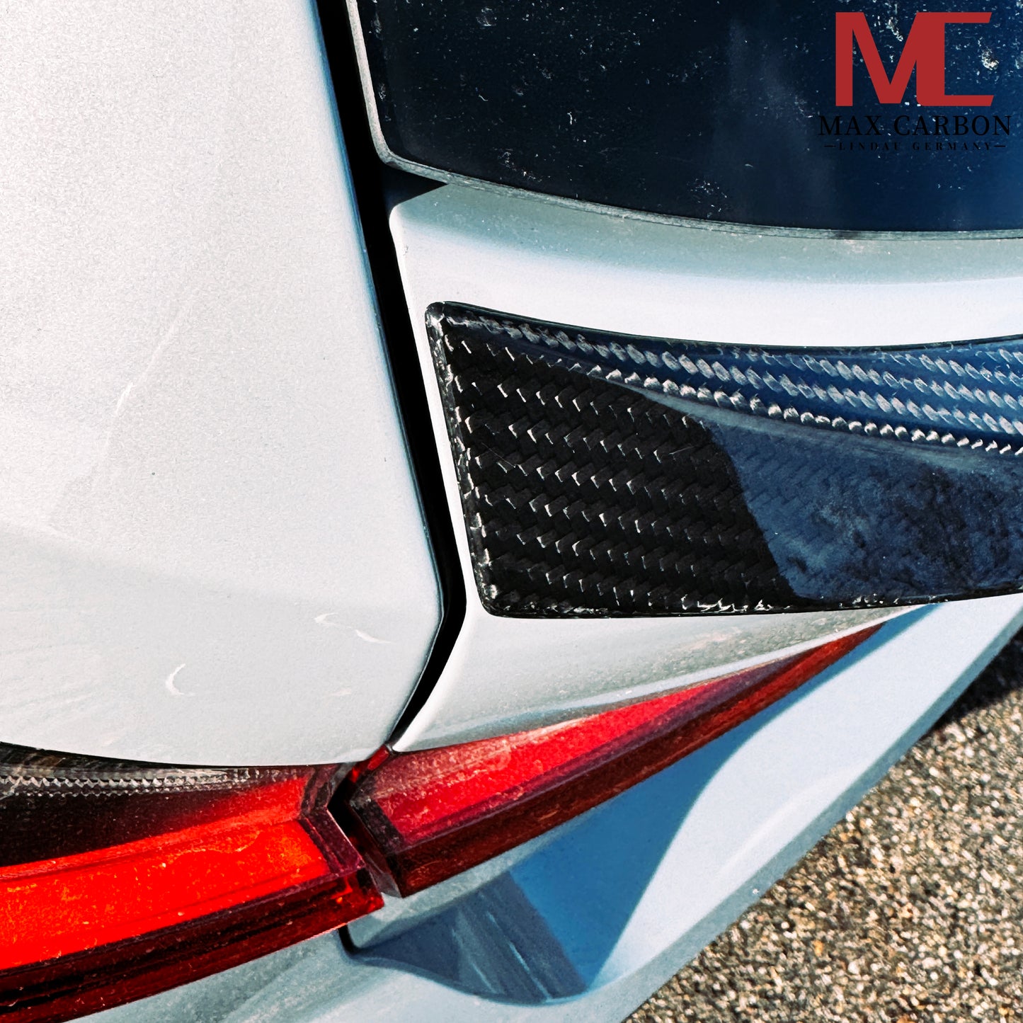 MAX CARBON Dry Carbon Heckspoiler Spoiler Lippe Mitte für BMW M3 G81 Touring G21 M340i SQ Style