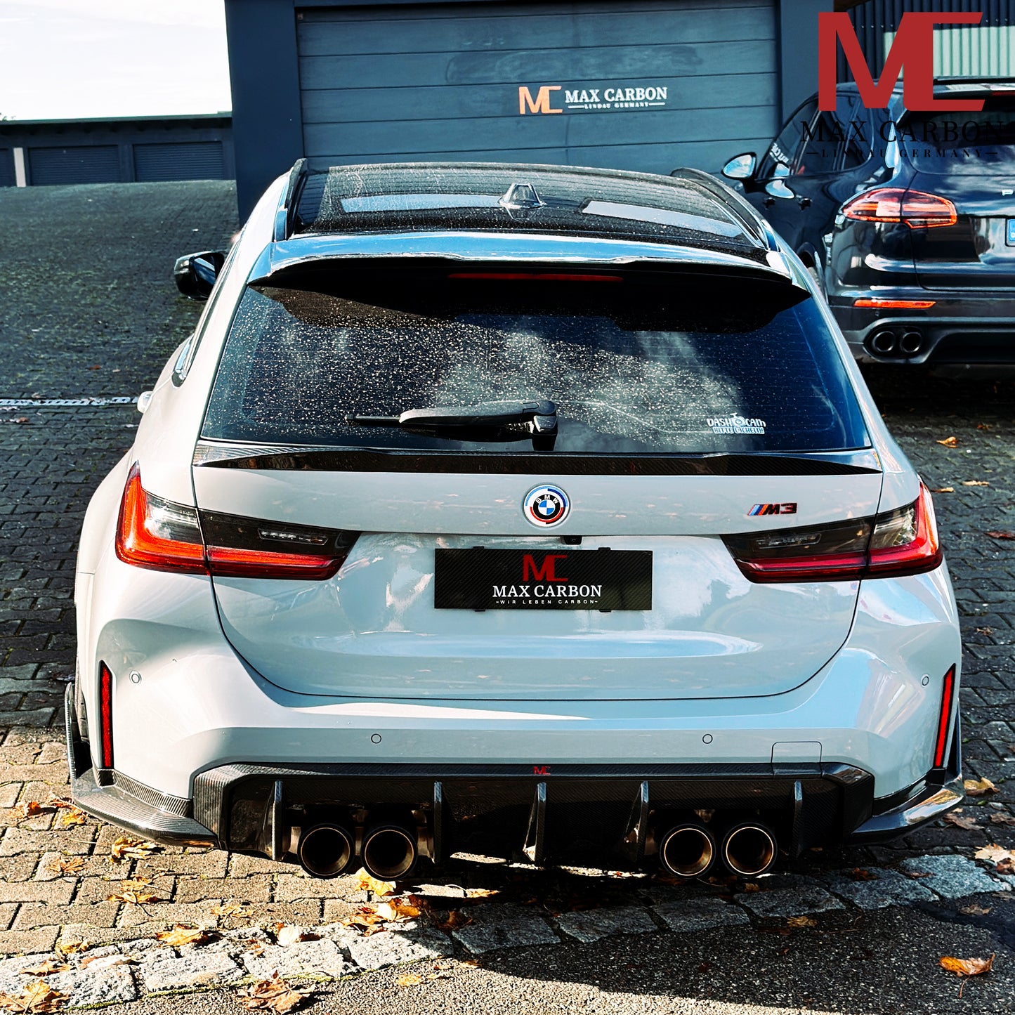 MAX CARBON Dry Carbon Heckspoiler Spoiler Lippe Mitte für BMW M3 G81 Touring G21 M340i SQ Style